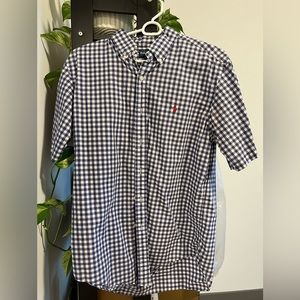 Gingham men’s work shirt
